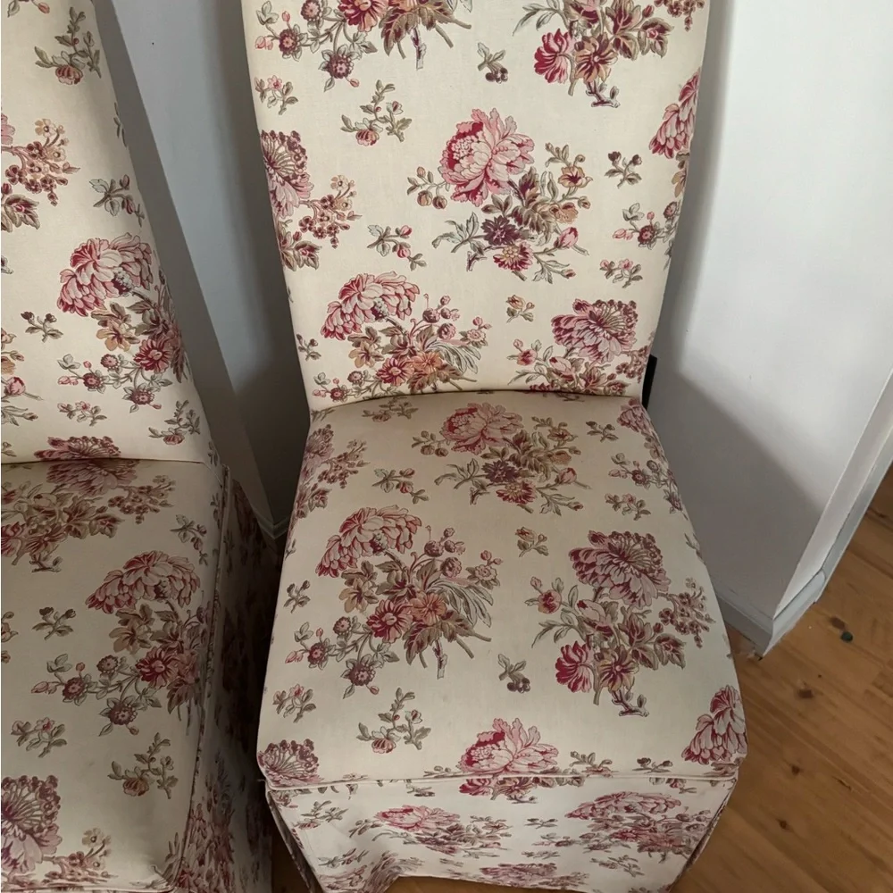 Safavieh Floral Accent Chairs with Cream and Pink Design